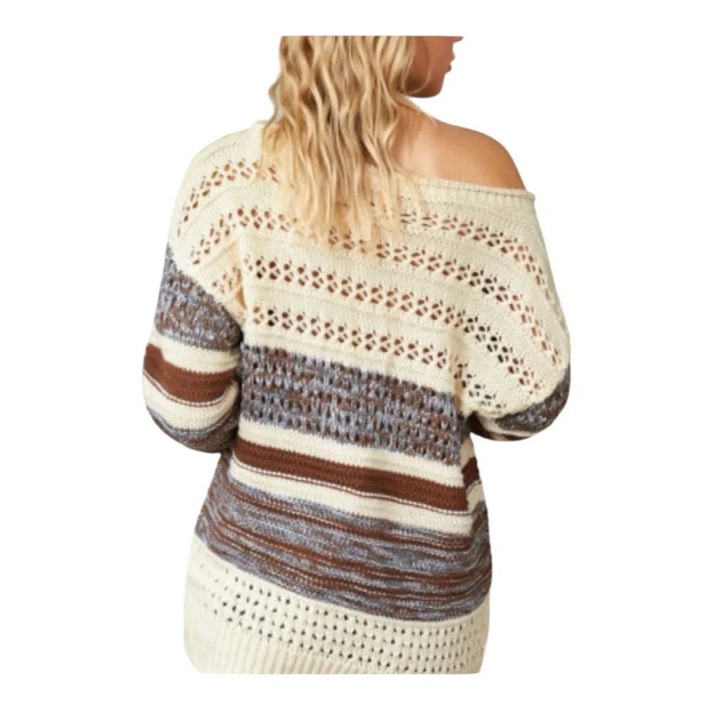 Neutral stripes sweater - Picture 4 of 8